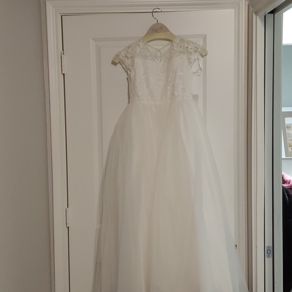 Kids Formal Ivory Dress size 12